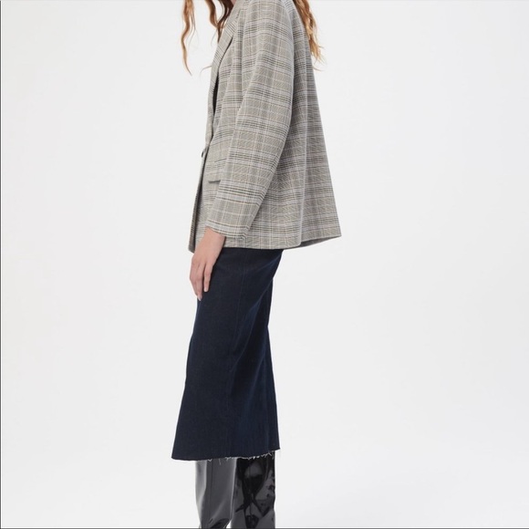 Zara Oversized Plaid Double Breasted Blazer NWOT (Part of Set) - Picture 3 of 6